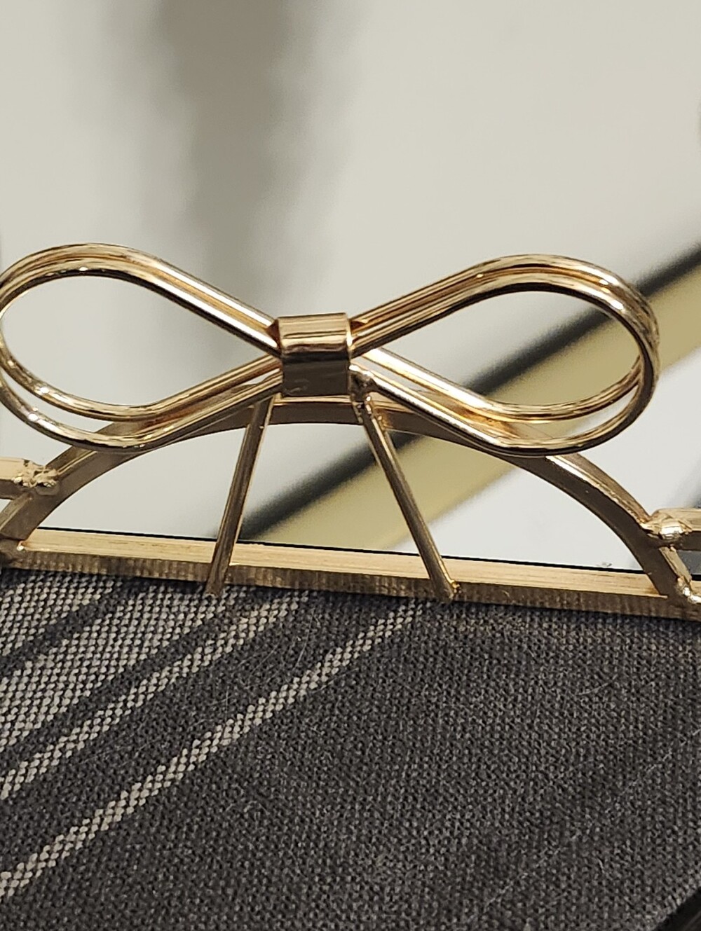 Gold Bow Mirror Tray - Picture 6 of 14